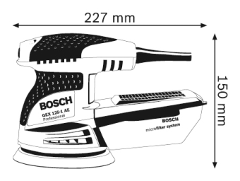      Bosch GEX 125-1 AE Professional 0601387501 (0.601.387.501) 