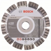Алмазный отрезной диск по бетону и армированному бетону Best (лучший) for Concrete 150 x 22,23 x 2,4 x 12 мм 2608602653