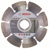 Алмазный отрезной диск Bosch Standard for Concrete 115 мм ПО БЕТОНУ (сегментный для сухой резки) 115 x 22,23 x 1,6 x 10 mm 2608602196