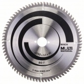 Пильный диск Multi Material. 250 x 30 x 3,2 mm, 80 2608640516