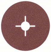 Фибровый шлифкруг для угловой шлифмашины, корунд 125 мм, 22 мм, 80 2608605477
