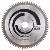 Пильный диск Multi Material. 216 x 30 x 2,5 mm, 80 2608640447