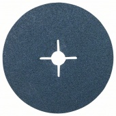 Фибровый шлифкруг для угловой шлифмашины, цирконовый корунд 180 мм, 22 мм, 60 2608606742
