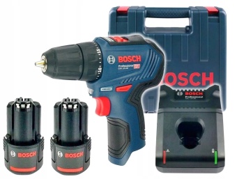 06019G9000 Bosch GSR 12 V-30 аккумуляторная дрель-шуруповерт в чемодане с двумя аккумуляторами 2,0 Ач (0.601.9G9.000) в интернет магазине с доставкой по Москве