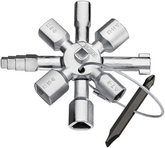 KNIPEX KN 001101 TwinKey® 92 мм ключ от электрошкафа Книпекс